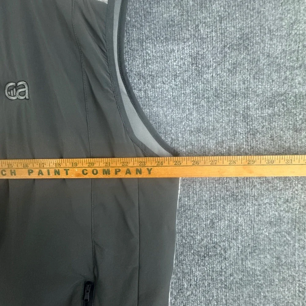 Johnnie-O Mens‎ Swayne Charcoal Full Zip Vest Size XL